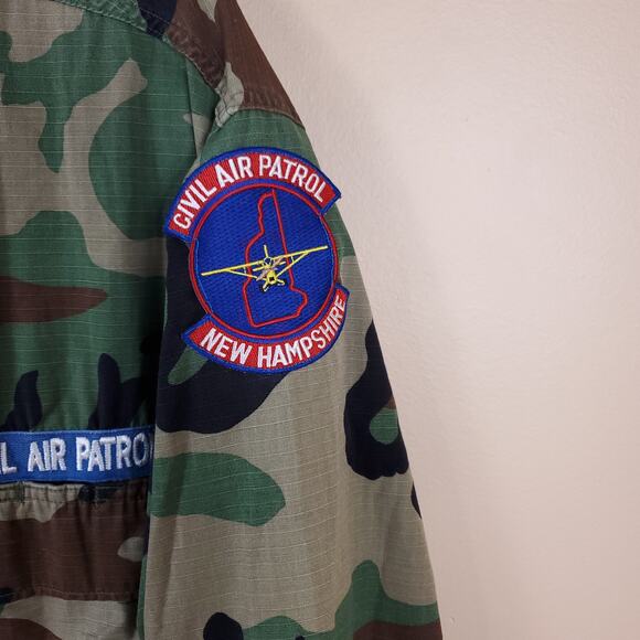 Army Hot Weather Combat Coat in Woodland Camo Size L Hammond - Picture 2 of 12